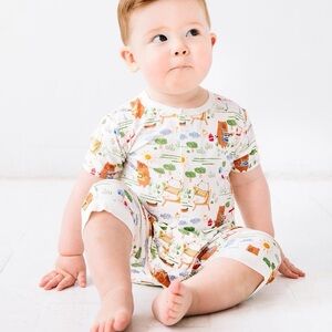Barbecue bears magnetic me short onesie romper